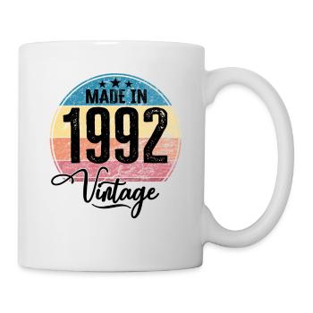 Vintage Made in 1992 Year of Birth 1992 Birthday - Mug - white - Right