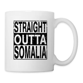 Somalia Straight outta Somalia - Tasse - Weiß - Rechts