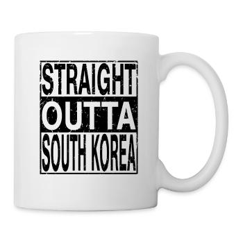 South Korea Straight outta South Korea - Mug - white - Right