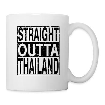 Thailand Straight outta Thailand - Tasse - Weiß - Rechts