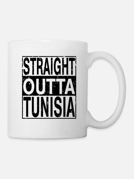 Tunesien Straight outta Tunesien - Tasse - Weiß