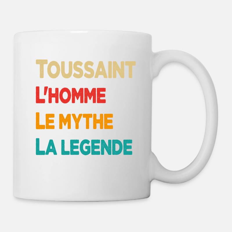Drôles De Noms Français Pour Toussaint - Mug blanc - blanc