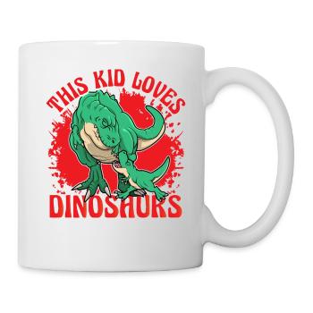 This Kids loves Dinosaurs - Mug - white - Right