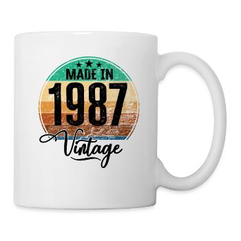 Vintage Made in 1987 Year of birth 1987 Birthday - Mug - white - Right
