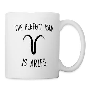 The perfect man is aries - Mug blanc - blanc - Droite