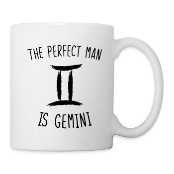 The perfect man is gemini - Mug blanc - blanc - Droite