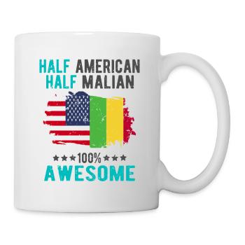 Half American Half Malian - Mug - white - Right