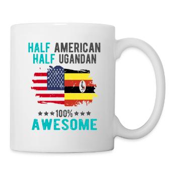 Half American Half Ugandan - Mug - white - Right