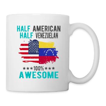 Half American Half Venezuelan - Mug - white - Right