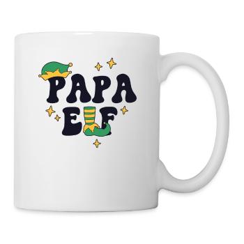 Papa Elf Passende Familie Weihnachtsgruppe Weihnachten - Tasse - Weiß - Rechts