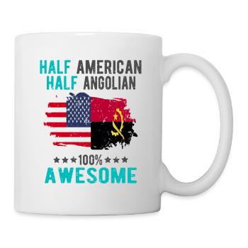 Half American Half Angolan - Mug - white - Right