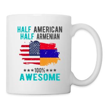Half American Half Armenian - Mug - white - Right