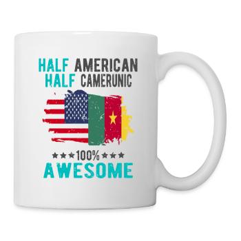 Half American Half Cameroonian - Mug - white - Right