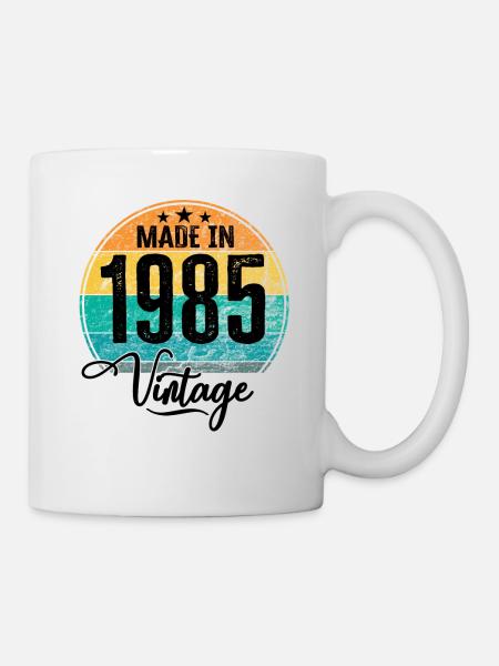 Millésime Fabriqué en 1985 Année de naissance 1985 Anniversaire - Mug blanc - blanc