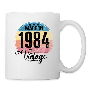 Millésime Fabriqué en 1984 Année de naissance 1984 Anniversaire - Mug blanc - blanc - Droite