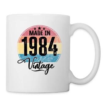 Millésime Fabriqué en 1984 Année de naissance 1984 Anniversaire - Mug blanc - blanc - Droite