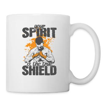 Your Spirit is the true Shield MMA - Tasse - Weiß - Rechts