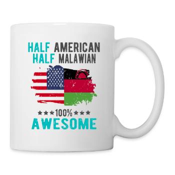 Half American Half Malawi - Mug - white - Right