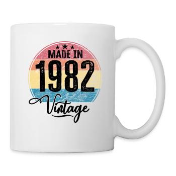 Vintage Made in 1982 Year of birth 1982 Birthday - Mug - white - Right
