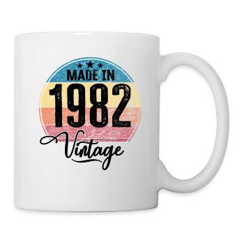 Vintage Made in 1982 Year of birth 1982 Birthday - Mug - white - Right