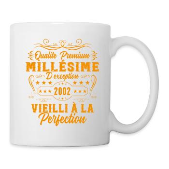 Millésime 2002 Cadeau D'anniversaire Vintage 2002 - Mug blanc - blanc - Droite