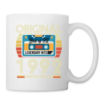 Cadeau D'anniversaire Vintage 1992 - Mug blanc - blanc - Droite