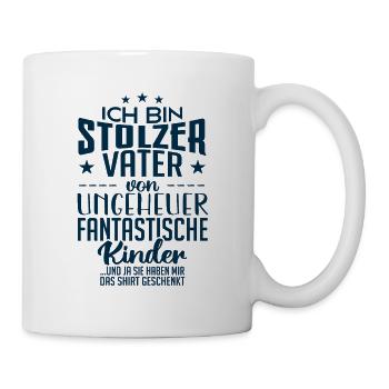 Vater von Ungeheuer fantastische Kinder - Tasse - Weiß - Rechts