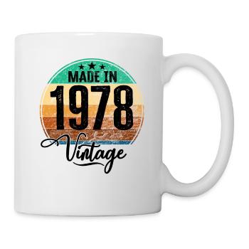 Millésime Fabriqué en 1978 Année de naissance 1978 Anniversaire - Mug blanc - blanc - Droite