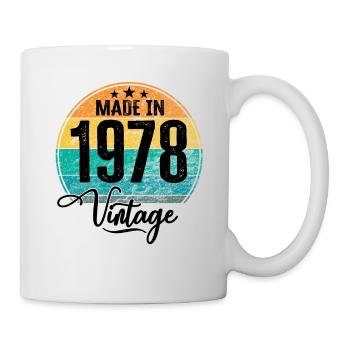 Vintage Fabriqué en 1978 Année de naissance 1978 Anniversaire - Mug blanc - blanc - Droite