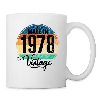 Millésime Fabriqué en 1978 Année de naissance 1978 Anniversaire - Mug blanc - blanc - Droite