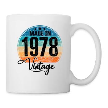 Millésime Fabriqué en 1978 Année de naissance 1978 Anniversaire - Mug blanc - blanc - Droite