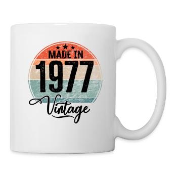 Millésime Fabriqué en 1977 Année de naissance 1977 Anniversaire - Mug blanc - blanc - Droite