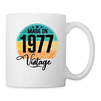 Millésime Fabriqué en 1977 Année de naissance 1977 Anniversaire - Mug blanc - blanc - Droite