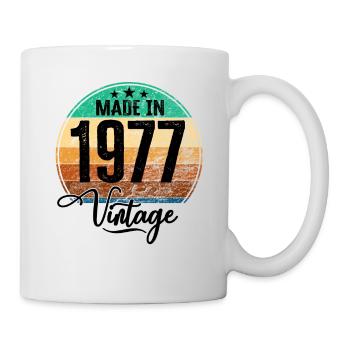 Millésime Fabriqué en 1977 Année de naissance 1977 Anniversaire - Mug blanc - blanc - Droite