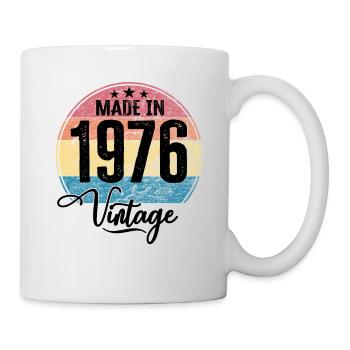 Vintage Made in 1976 Year of birth 1976 Birthday - Mug - white - Right