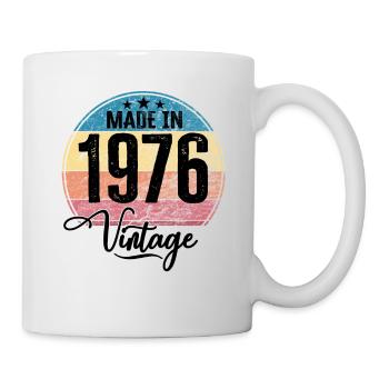 Vintage Made in 1976 Year of birth 1976 Birthday - Mug - white - Right