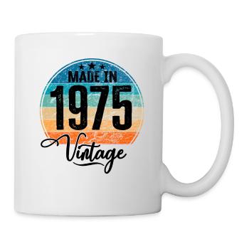Vintage Made in 1975 Year of birth 1975 Birthday - Mug - white - Right