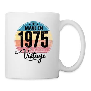 Vintage Made in 1975 Year of birth 1975 Birthday - Mug - white - Right