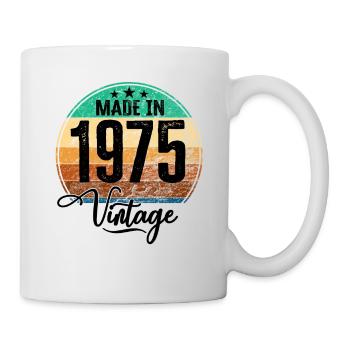 Vintage Made in 1975 Year of birth 1975 Birthday - Mug - white - Right