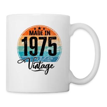 Vintage Made in 1975 Year of birth 1975 Birthday - Mug - white - Right