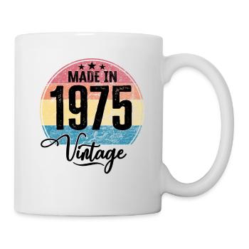 Vintage Made in 1975 Year of birth 1975 Birthday - Mug - white - Right