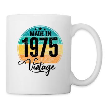 Vintage Made in 1975 Year of birth 1975 Birthday - Mug - white - Right