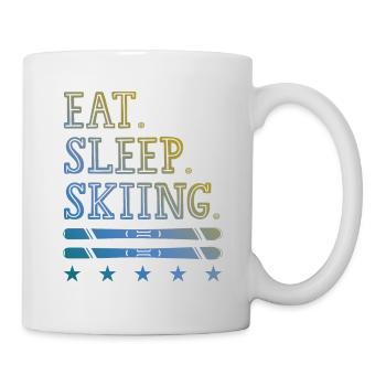 Manger dormir Ski - Mug blanc - blanc - Droite