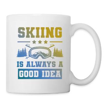 Ski Skiing - Mug - white - Right