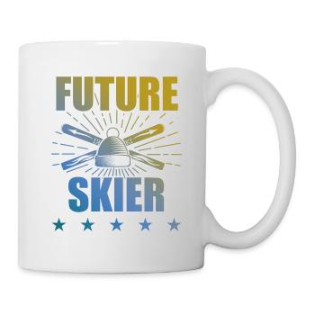 zukunft ski sport - Tasse - Weiß - Rechts