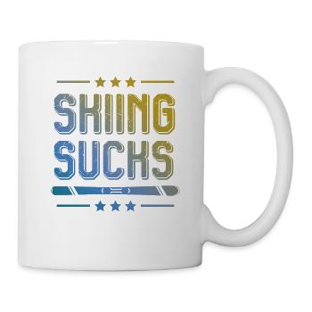 Ski de ski - Mug blanc - blanc - Droite