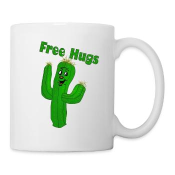 Free Hugs - Cactus Hug - all colors fun4m3 - Mug - white - Right
