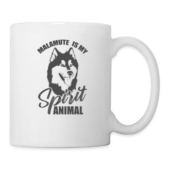 Le Malamute d’Alaska est mon animal spirituel - Mug blanc - blanc - Droite