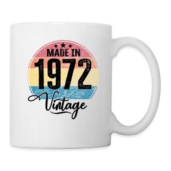 Millésime Fabriqué en 1972 Année de naissance 1972 Anniversaire - Mug blanc - blanc - Droite