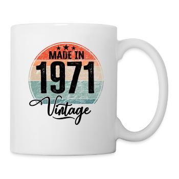 Vintage Made in 1971 Year of birth 1971 Birthday - Mug - white - Right